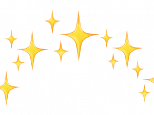 Emoji Sparkles PNG Cutout