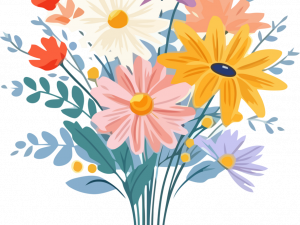 Encanto Flowers PNG Background