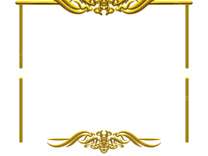 ornate frame, decorative border, vintage design, golden embellishment, Fancy Border PNG