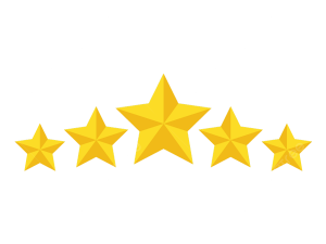 Five Star PNG Cutout