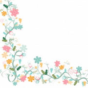 Floral Border PNG Picture