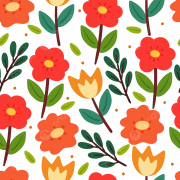 Floral Pattern Background PNG