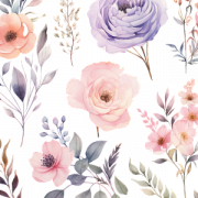 Floral Pattern PNG Background