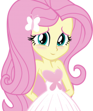 animated character, pastel colors, cute design, whimsical style, Fluttershy PNG