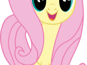 cartoon pony, colorful character, animated horse, whimsical illustration, Fluttershy PNG