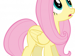 Fluttershy character, animated pony, My Little Pony, cute illustration, Fluttershy PNG