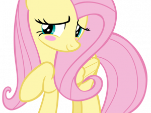 cartoon pony, pastel colors, animated character, whimsical design, Fluttershy PNG