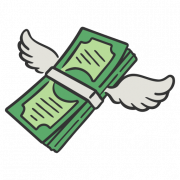 Fly Money Background PNG