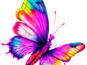 Flying Purple Butterfly PNG Clipart