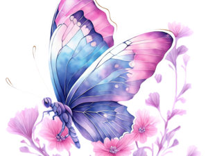 Flying Purple Butterfly PNG Images