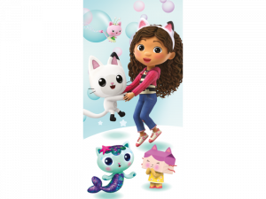 Cute Cartoon Characters Playing, Animated Friends in Bubbles, Joyful Kids and Pets, Whimsical Adventure Scenes, Gabby Dollhouse PNG