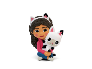 Girl With Cat Plush Toy, Cute Character Figurine, Adorable Toy Collection, Kids Playtime Companion, Gabby Dollhouse PNG