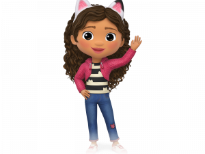 Cute Cartoon Character With Cat Ears, Animated Girl, Child Character, Playful Design, Whimsical Style, Gabby Dollhouse PNG