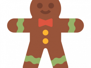 Gingerbread Man Background PNG