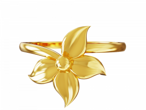 Gold Flower PNG Clipart