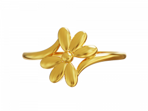 Gold Flower PNG Image File