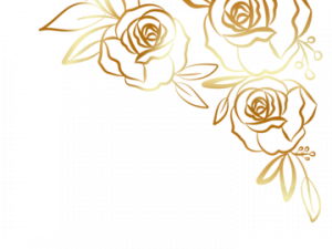 Gold Flower PNG Images