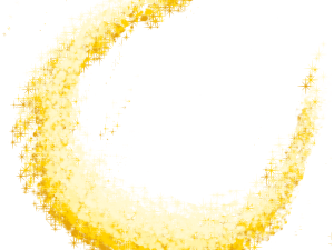 yellow crescent, glitter effect, abstract design, artistic element, Gold Sparkle PNG