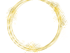 golden circle, artistic frame, circular design, decorative border, Gold Sparkle PNG