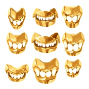 Gold Teeth PNG Photos