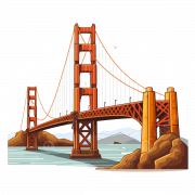 Golden Gate Bridge PNG Cutout