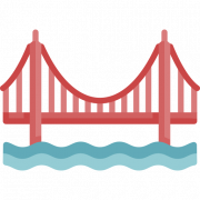 Golden Gate Bridge Transparent