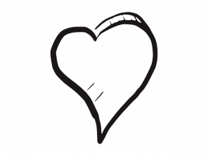 Hand Drawn Heart PNG Cutout