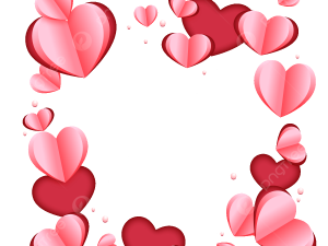 Heart Border PNG Free Image