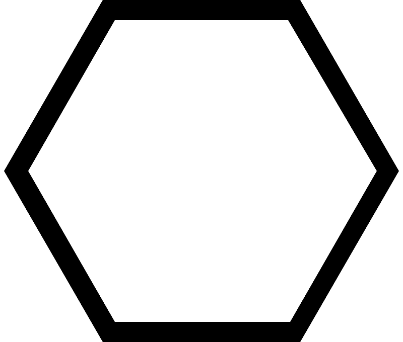Hexagon Shape PNG Photo