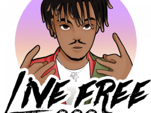 live free, artistic expression, digital illustration, youth culture, Juice Wrld PNG