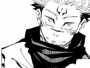 anime character, manga art, black and white illustration, stylized portrait, Jujutsu Kaisen PNG