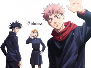 anime characters, manga series, fantasy adventure, animated series, Jujutsu Kaisen PNG