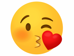 Kiss Emoji PNG Cutout