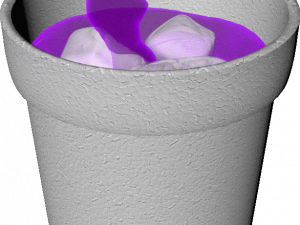 purple lean drink, styrofoam cup, ice beverage, refreshing summer drink, Lean Cup PNG