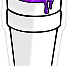 purple drink, styrofoam cup, syrup beverage, hip hop culture, Lean Cup PNG