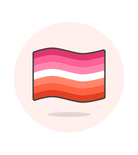 Lesbian Flag PNG Image