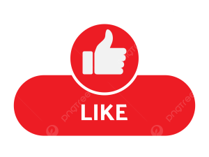 Like Button PNG Cutout