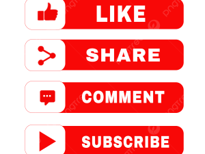 Like and Subscribe PNG Images