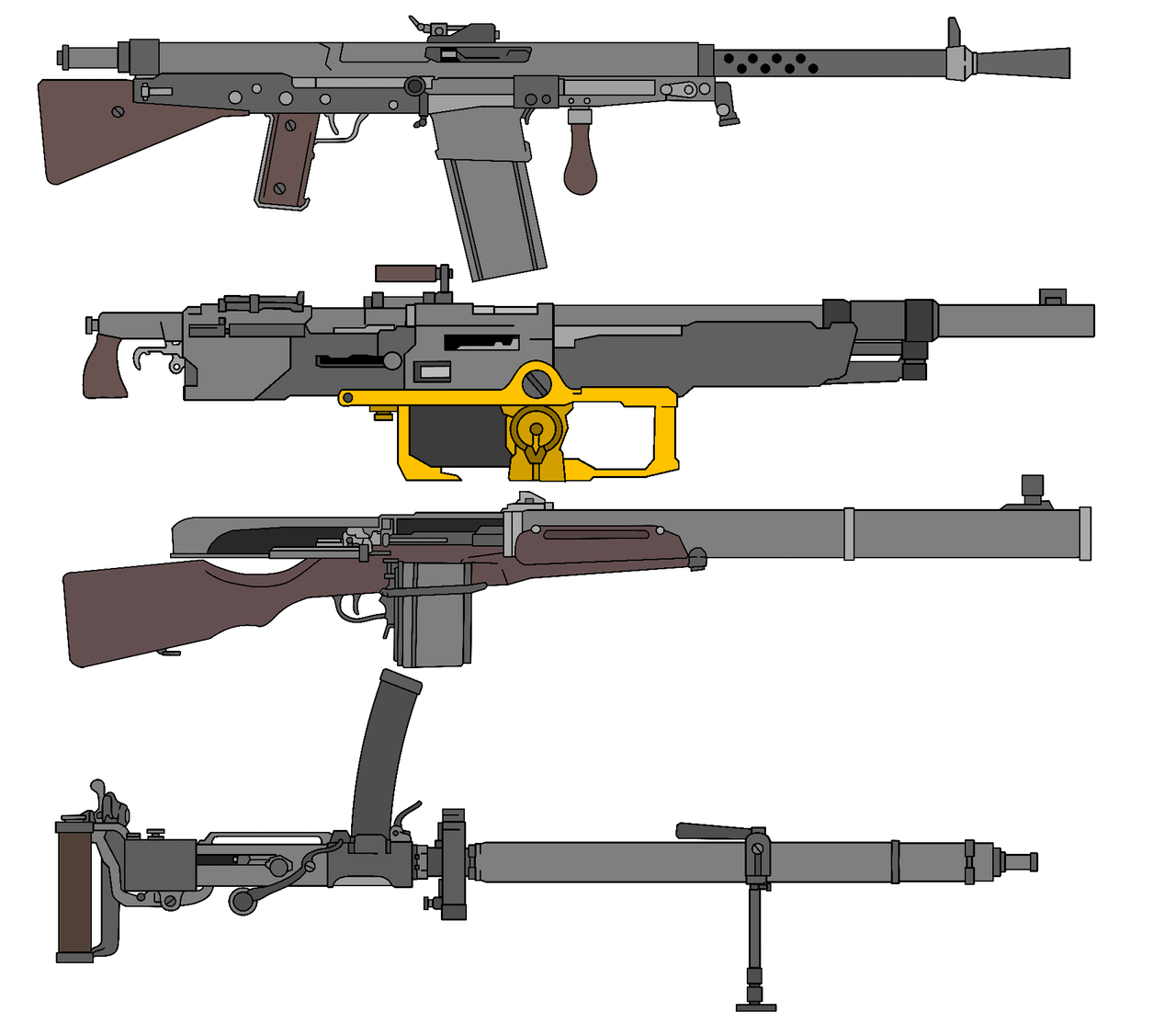 Machine Gun PNG Pic