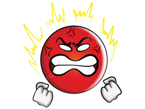 Mad Emoji PNG Cutout