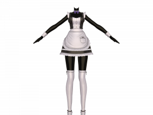 Maid Outfit Dress PNG Image File