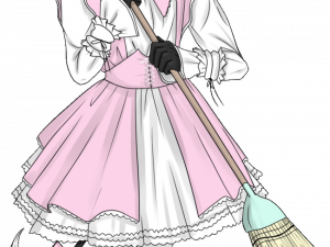 Maid Outfit Dress Transparent