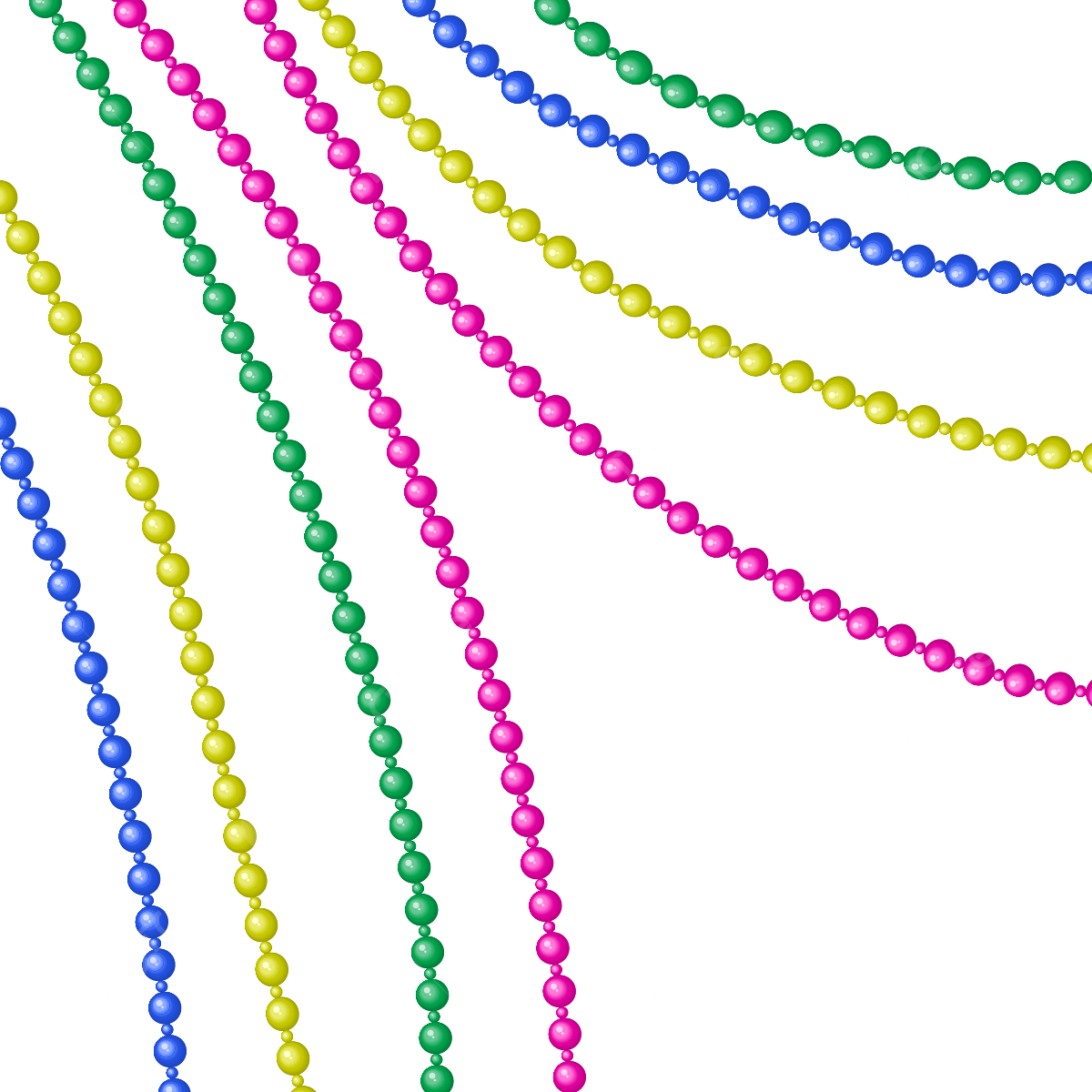 Mardi Gras Beads PNG Clipart