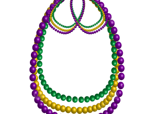 Mardi Gras Beads PNG File