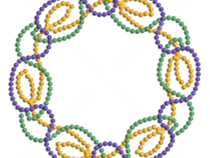 Mardi Gras Beads PNG Image