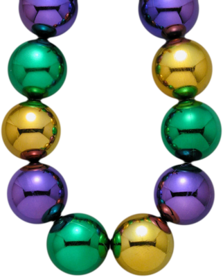 Mardi Gras Beads PNG Image File