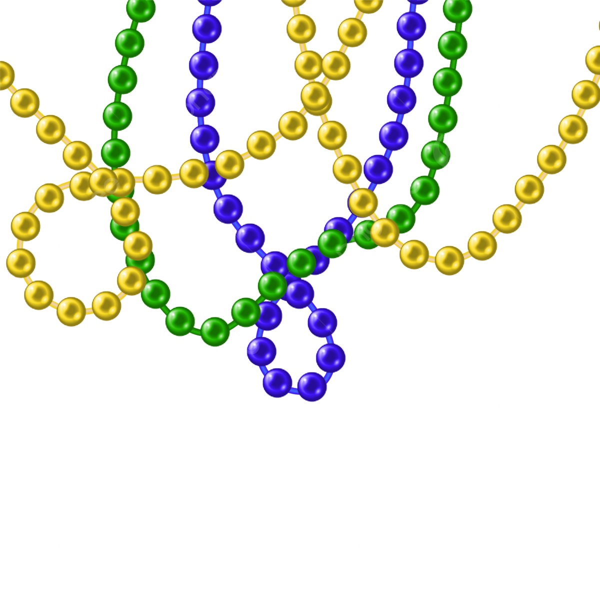 Mardi Gras Beads PNG Image HD