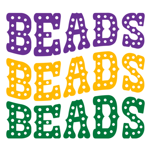 Mardi Gras Beads PNG Images