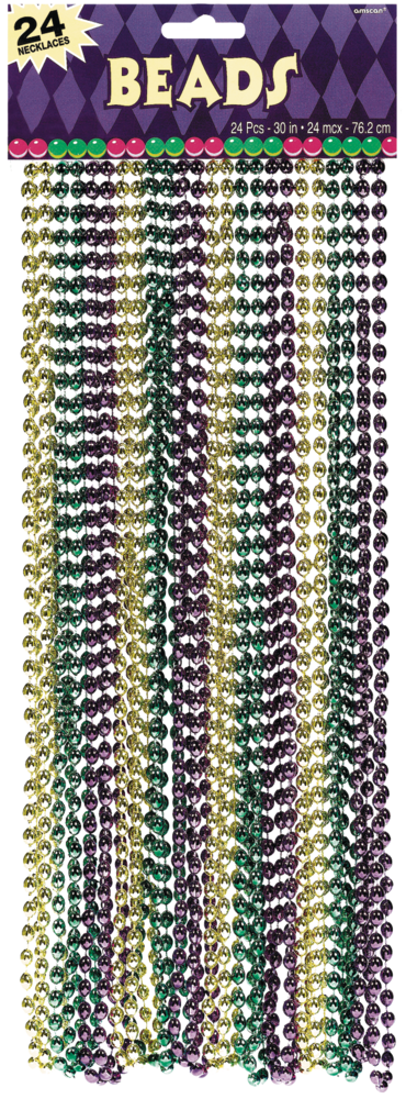 Mardi Gras Beads PNG Photo