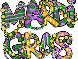 Mardi Gras Beads PNG Pic